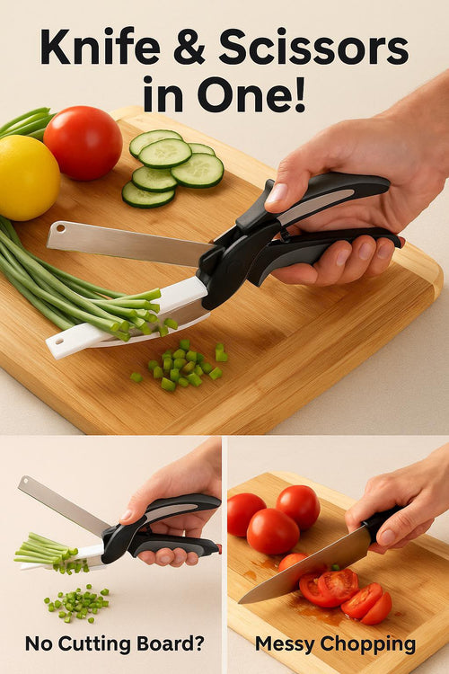 SEYDI 9.6" Cutting Board Scissors for Food with Stainless Steel Blade