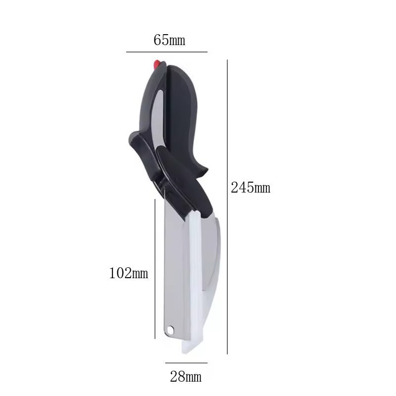 SEYDI 9.6" Cutting Board Scissors for Food with Stainless Steel Blade